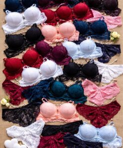 Kit com 10 Conjuntos de Lingerie Variados – Queima de Estoque